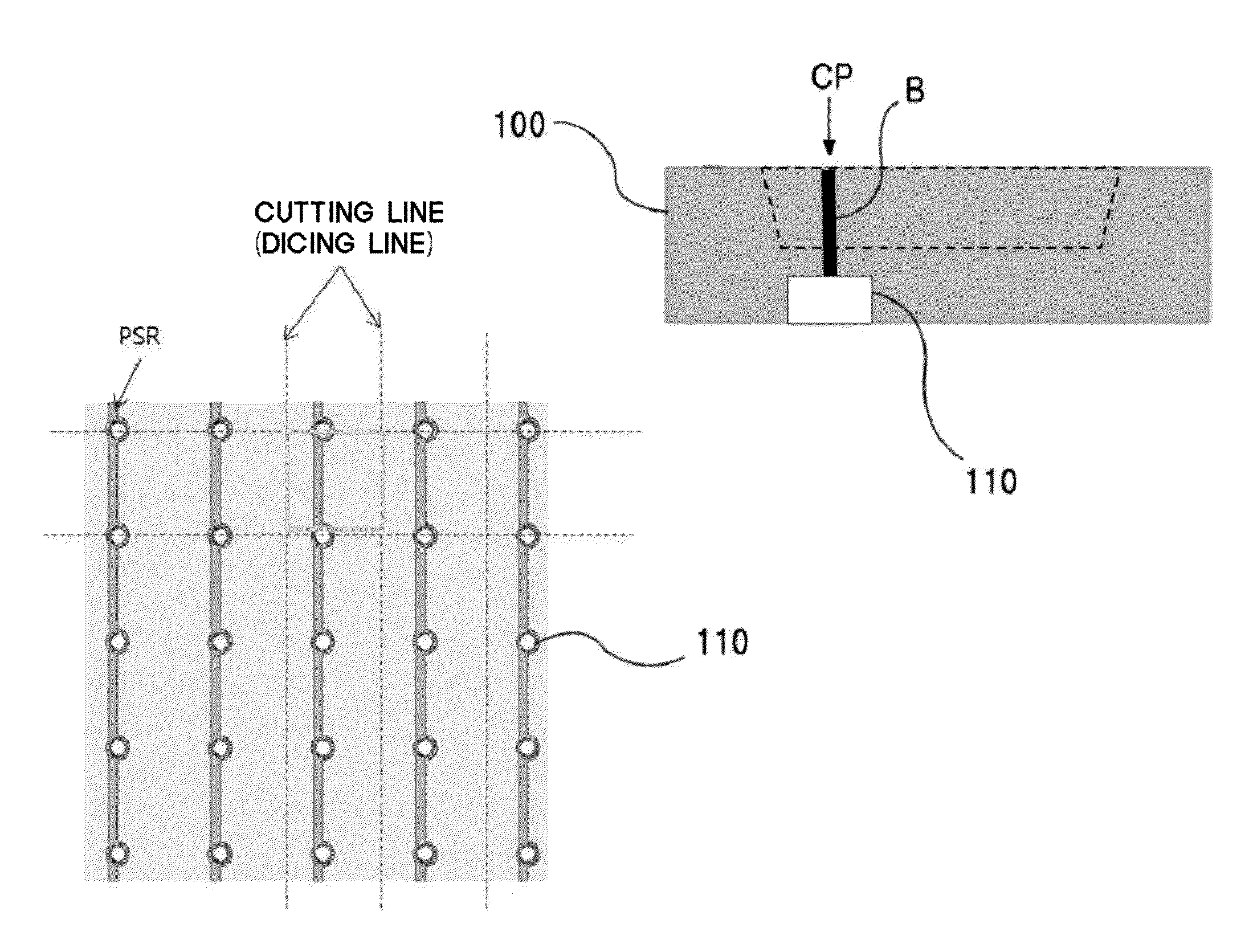 Substrate for preventing burr generation