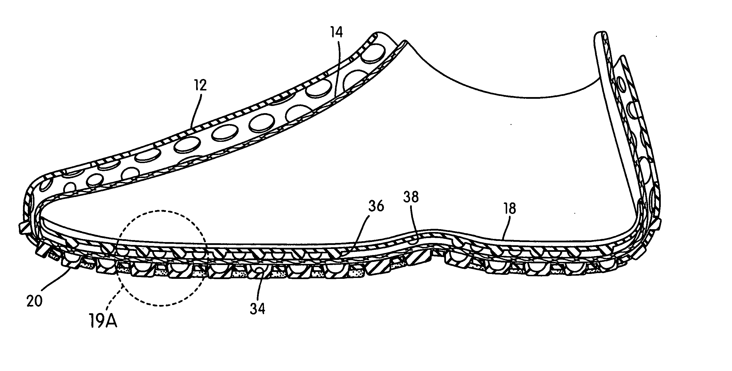 Article of footwear with perforated covering and removable components