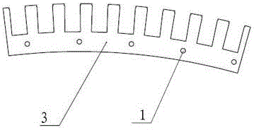 Middle-large sized motor stator and rotor anti-gear swelling iron core