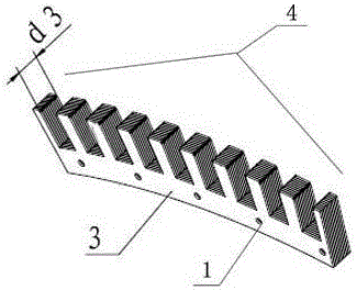 Middle-large sized motor stator and rotor anti-gear swelling iron core