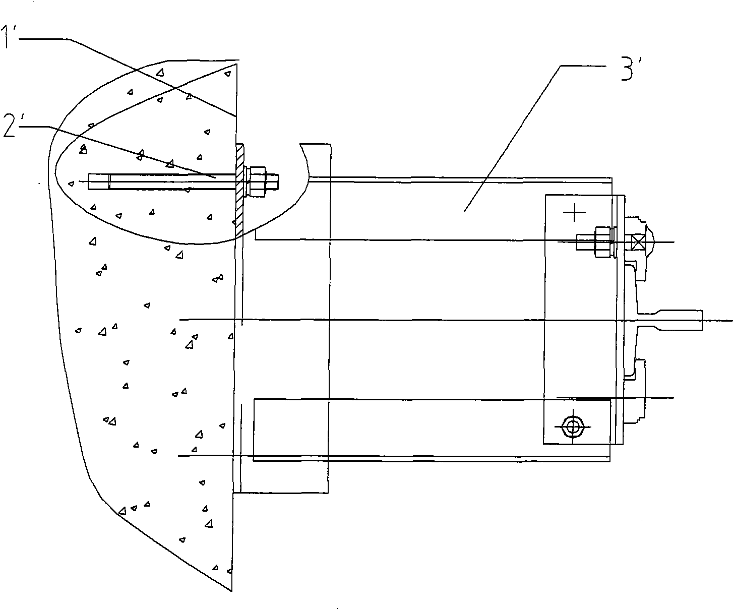 Fixing structure of guide rail bracket of elevator