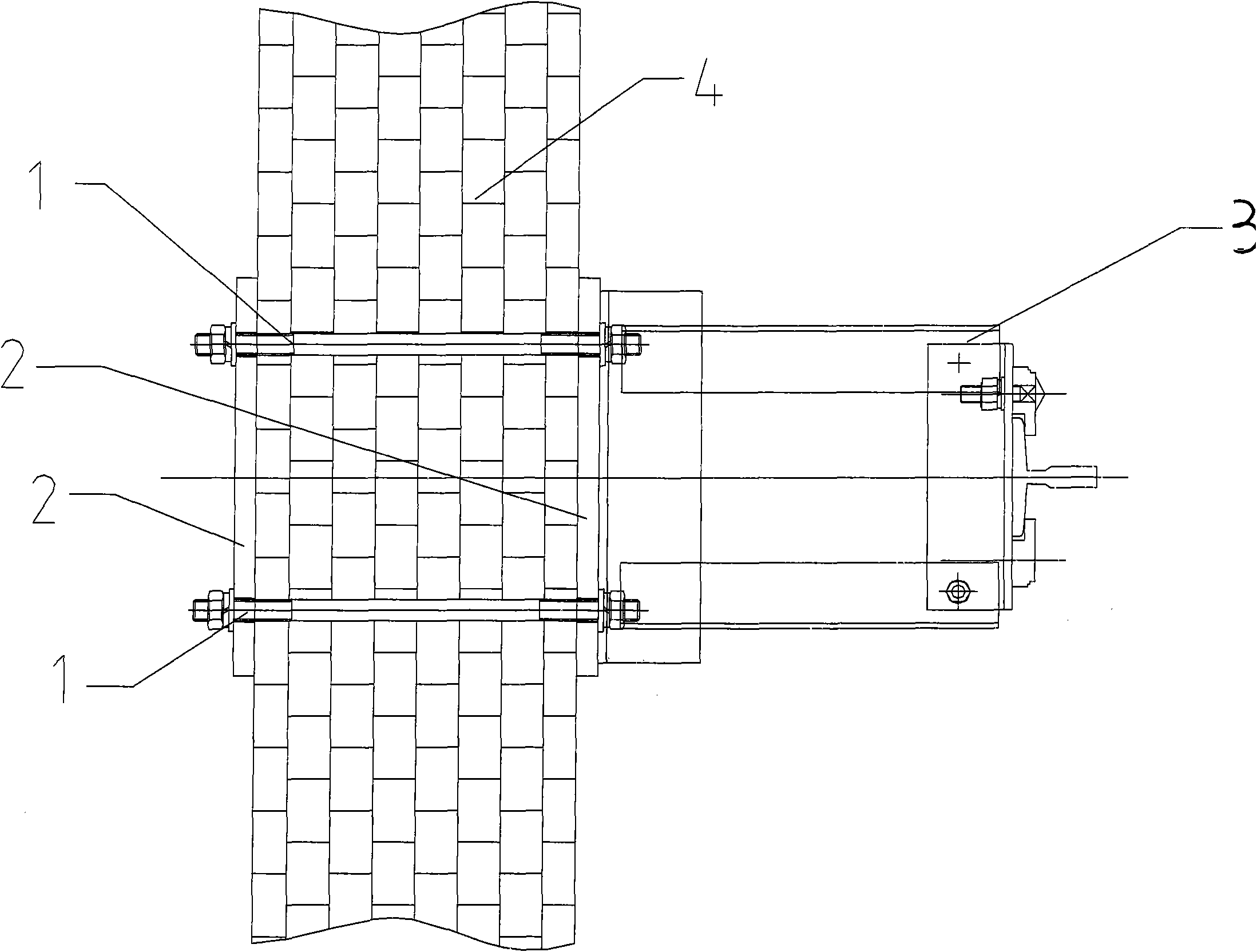 Fixing structure of guide rail bracket of elevator