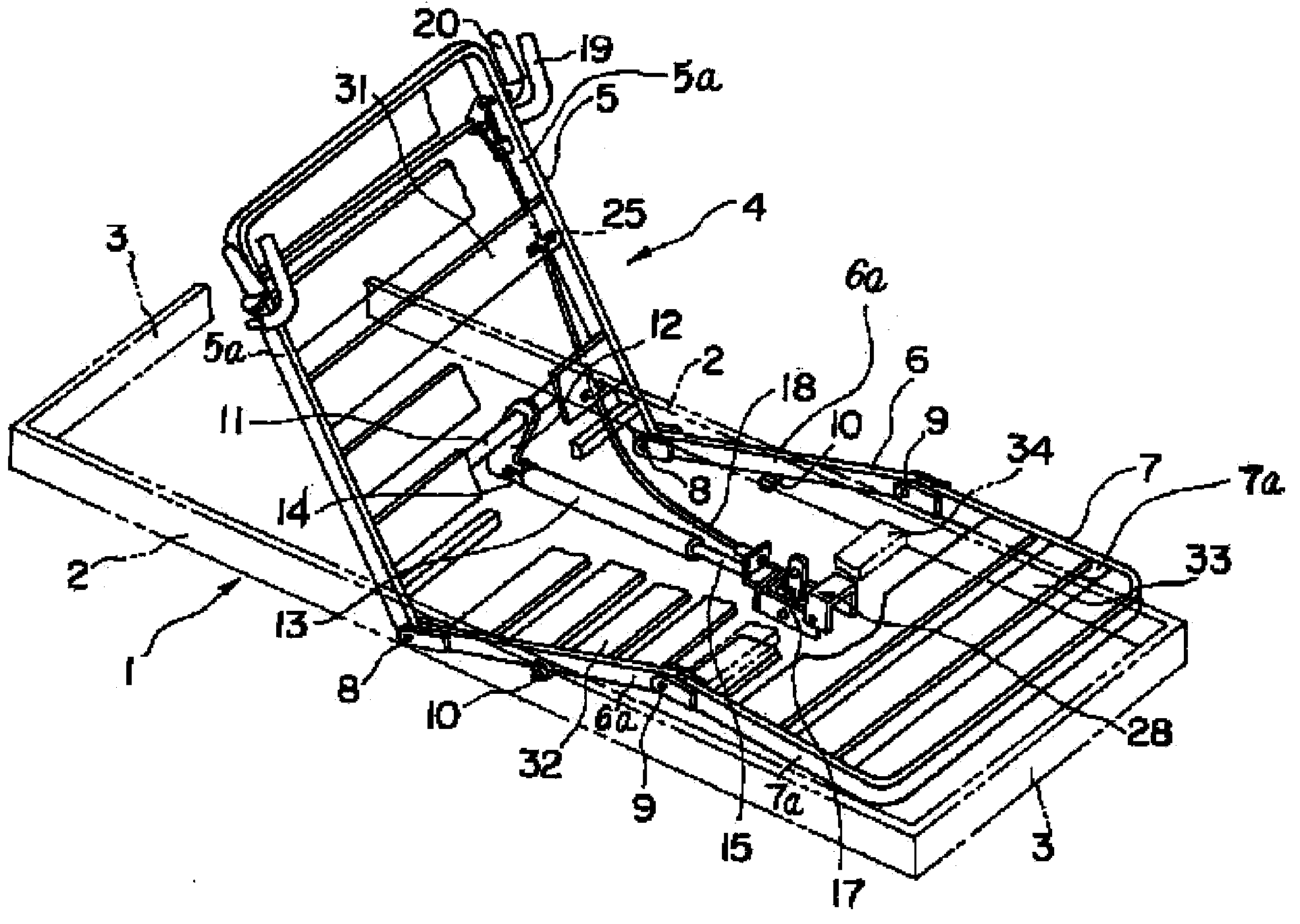 Easily bent bed