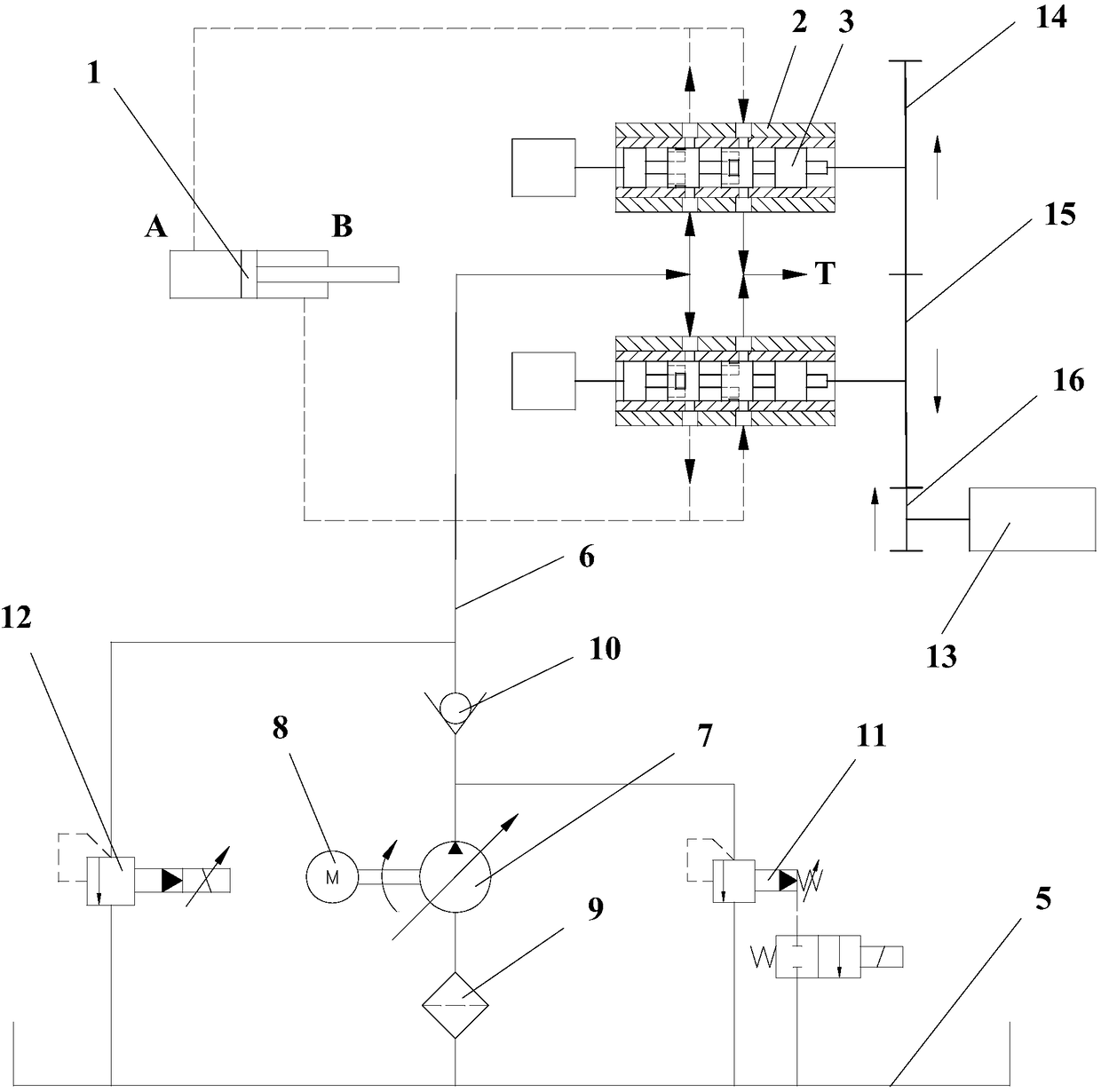 Dual valve load independent control type electro-hydraulic vibration exciter and electro-hydraulic vibration excitation device and bias control method