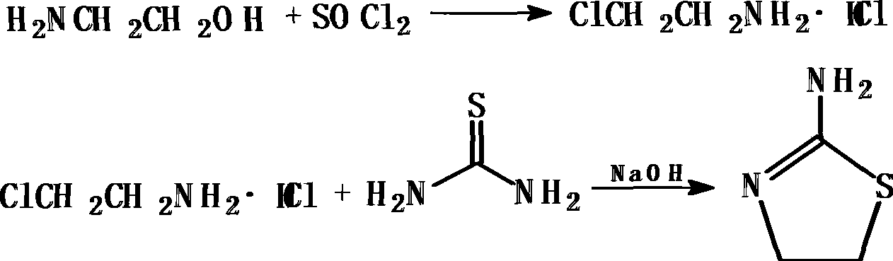 Method for synthesizing 2-amino thizaoline