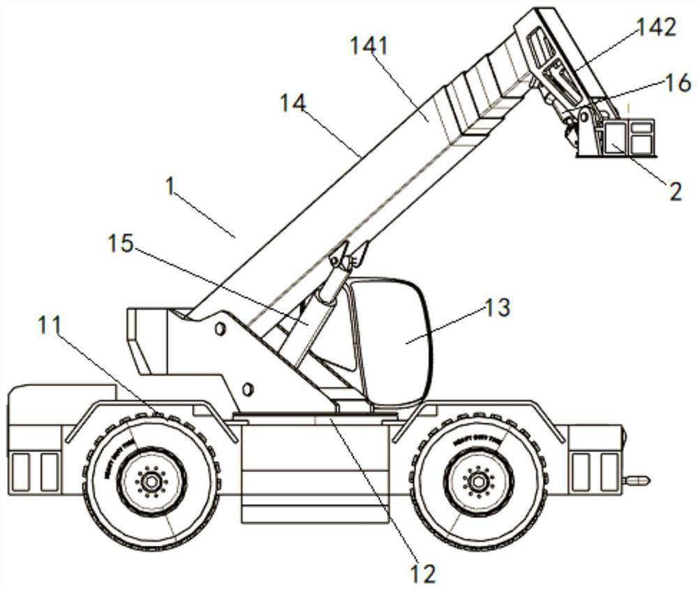 Automatic adjusting type vehicle-mounted hedge trimmer