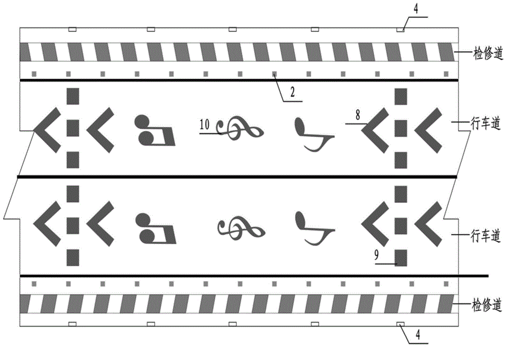 Visual environment improvement design method of big and long highway tunnel based on rhythmical image