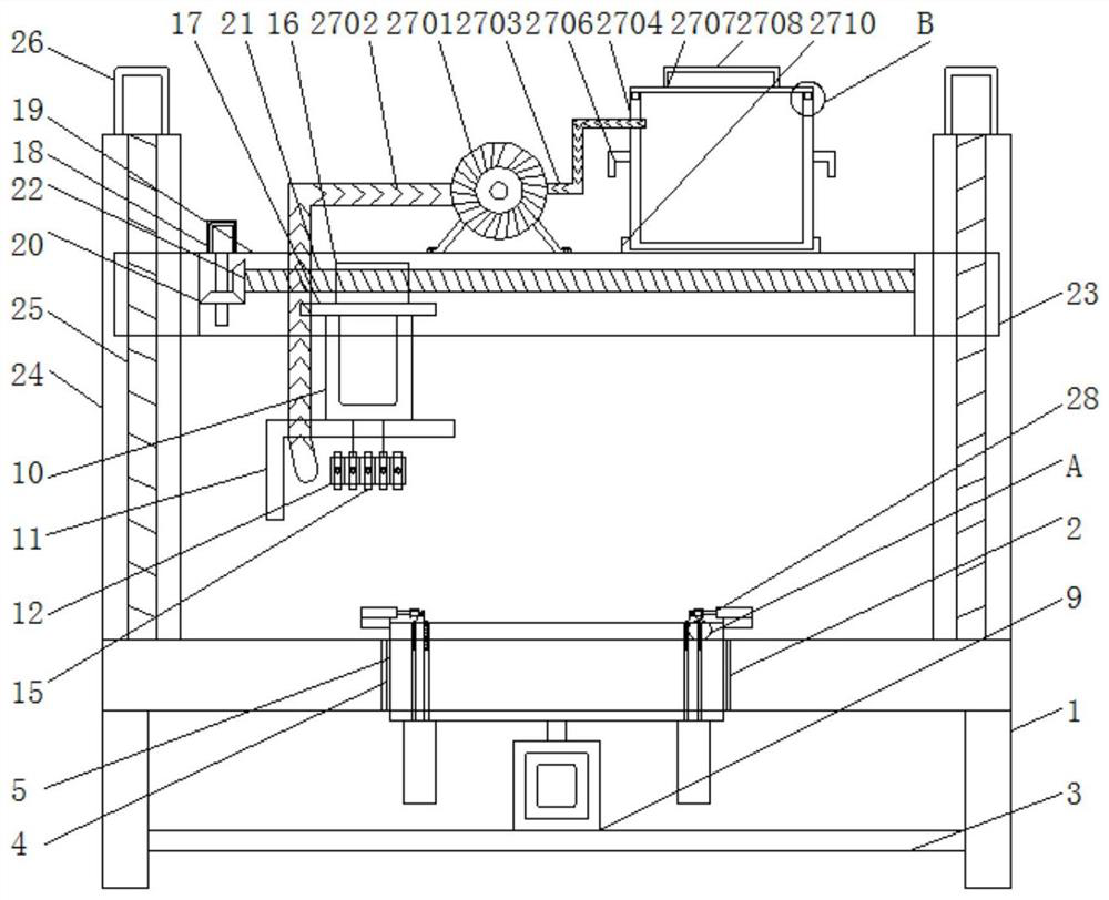 Chamfering device for filter screen frames