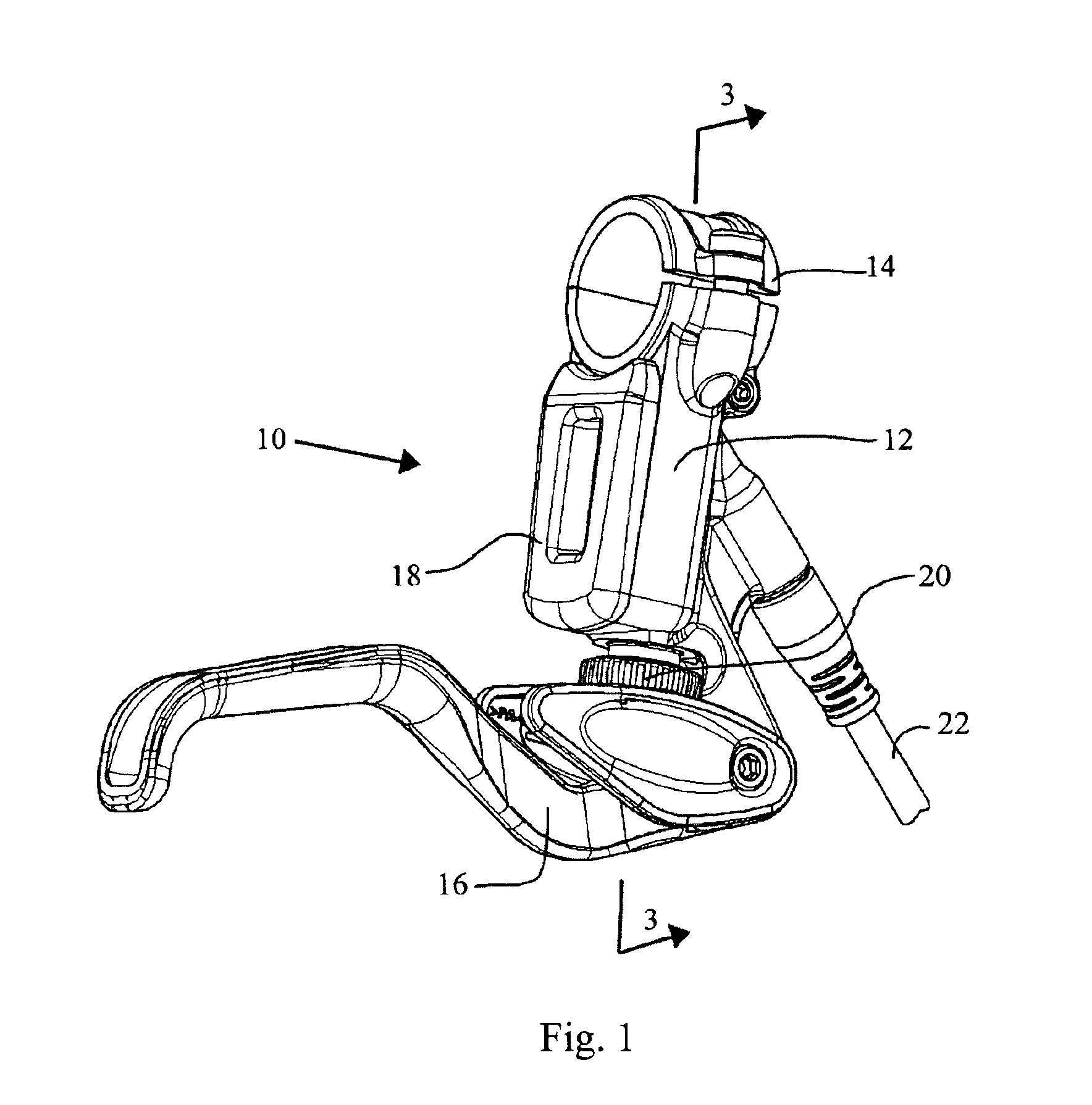 Reach adjustment mechanism for a master cylinder lever of a hydraulic disc brake