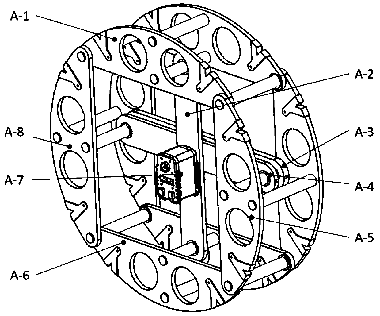 A type of wheeled rolling reconnaissance robot