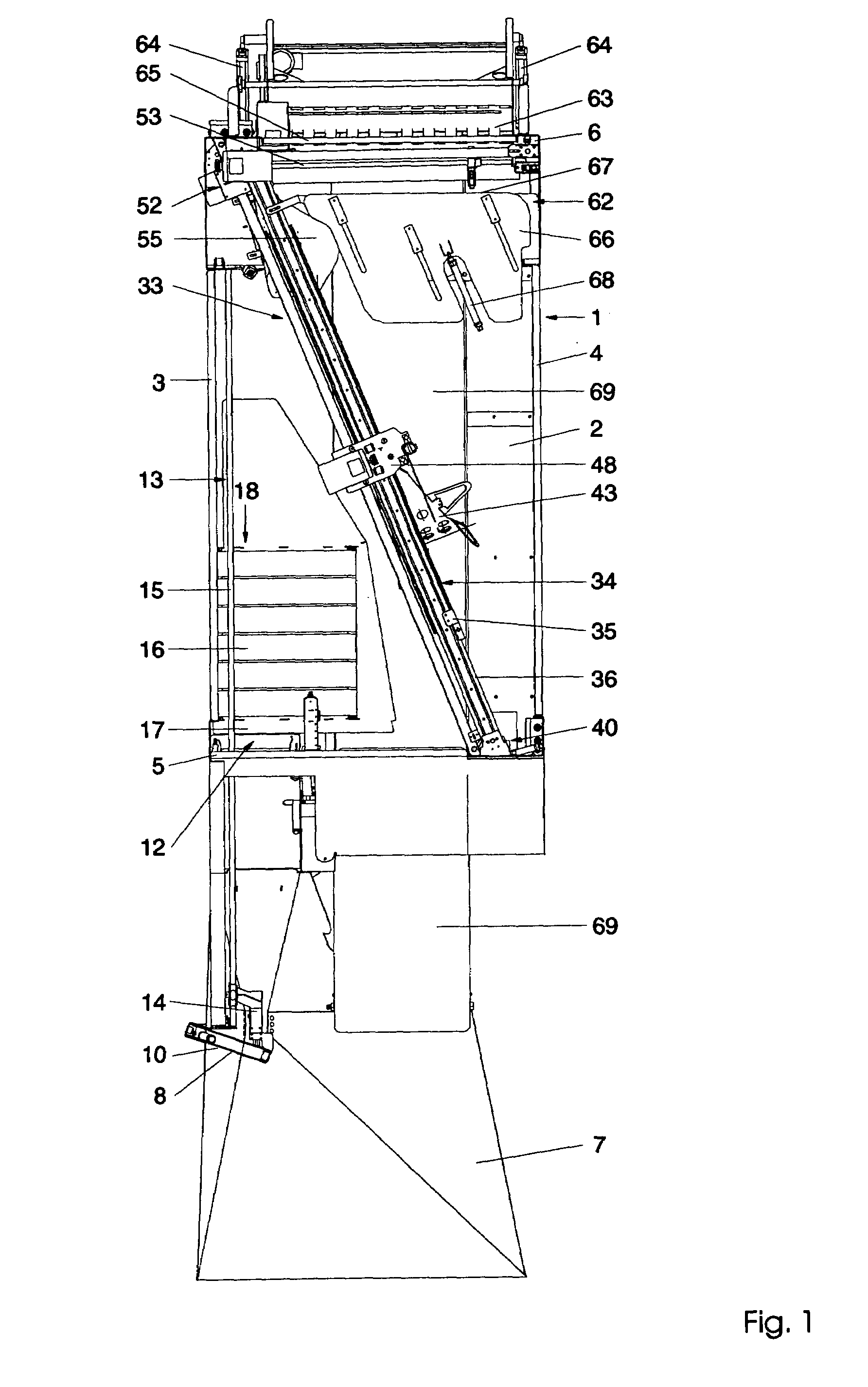 Process for aligning a laundry article and device for carrying out the process