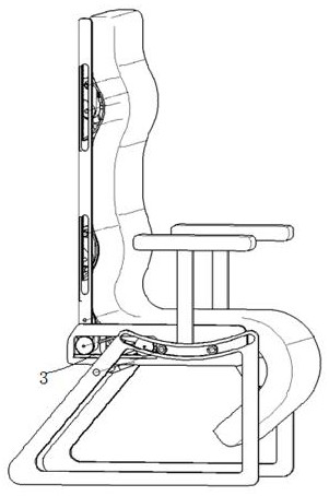 Backrest structure fitting back of human body for angle adjustment