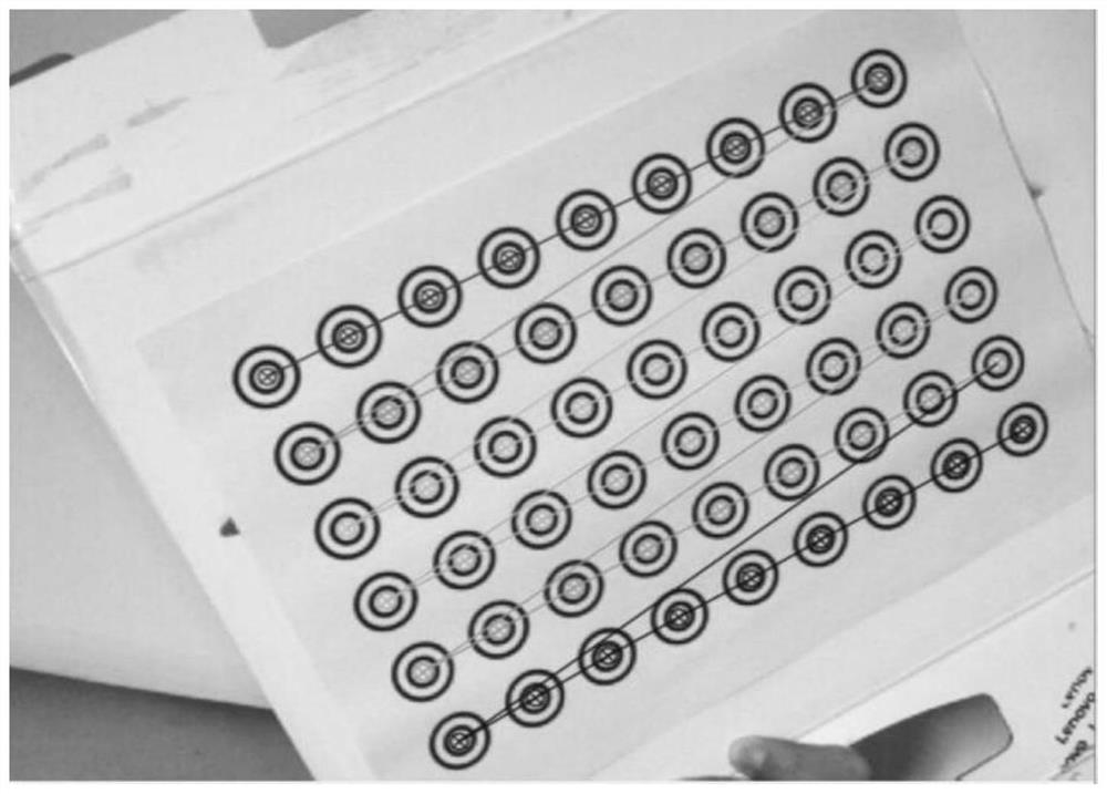 Iterative camera calibration method and device based on elliptic dual quadratic curve