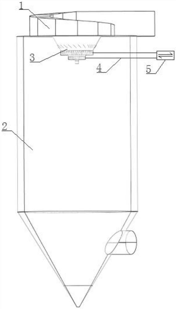 Novel flue gas distributor device with adjustable air flue flow section