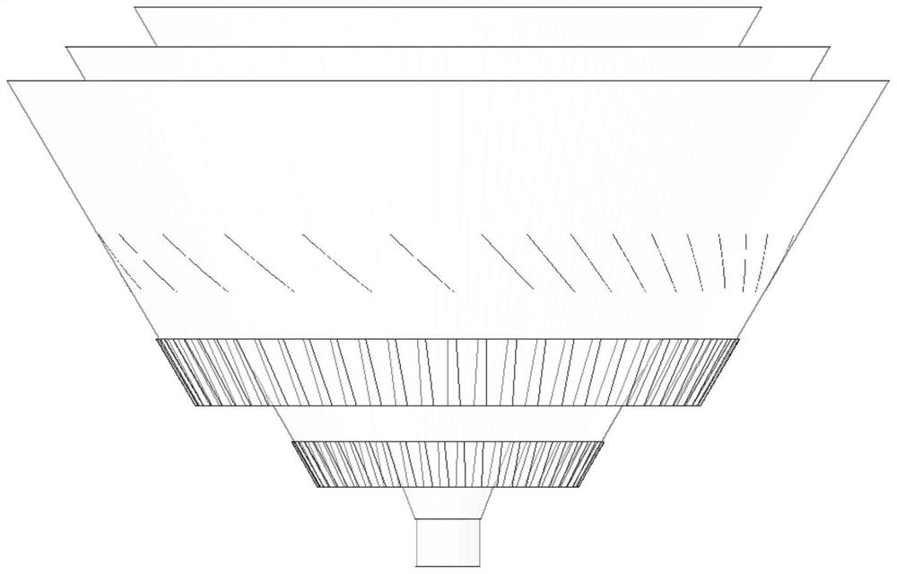 Novel flue gas distributor device with adjustable air flue flow section