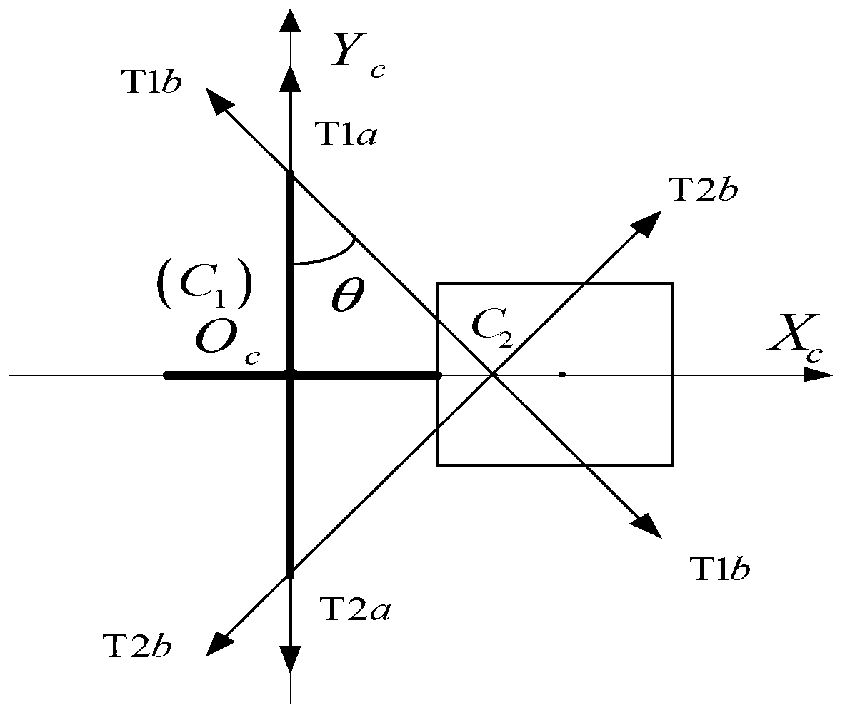 Method for regulating propeller direction to point to combined-body spacecraft centroid