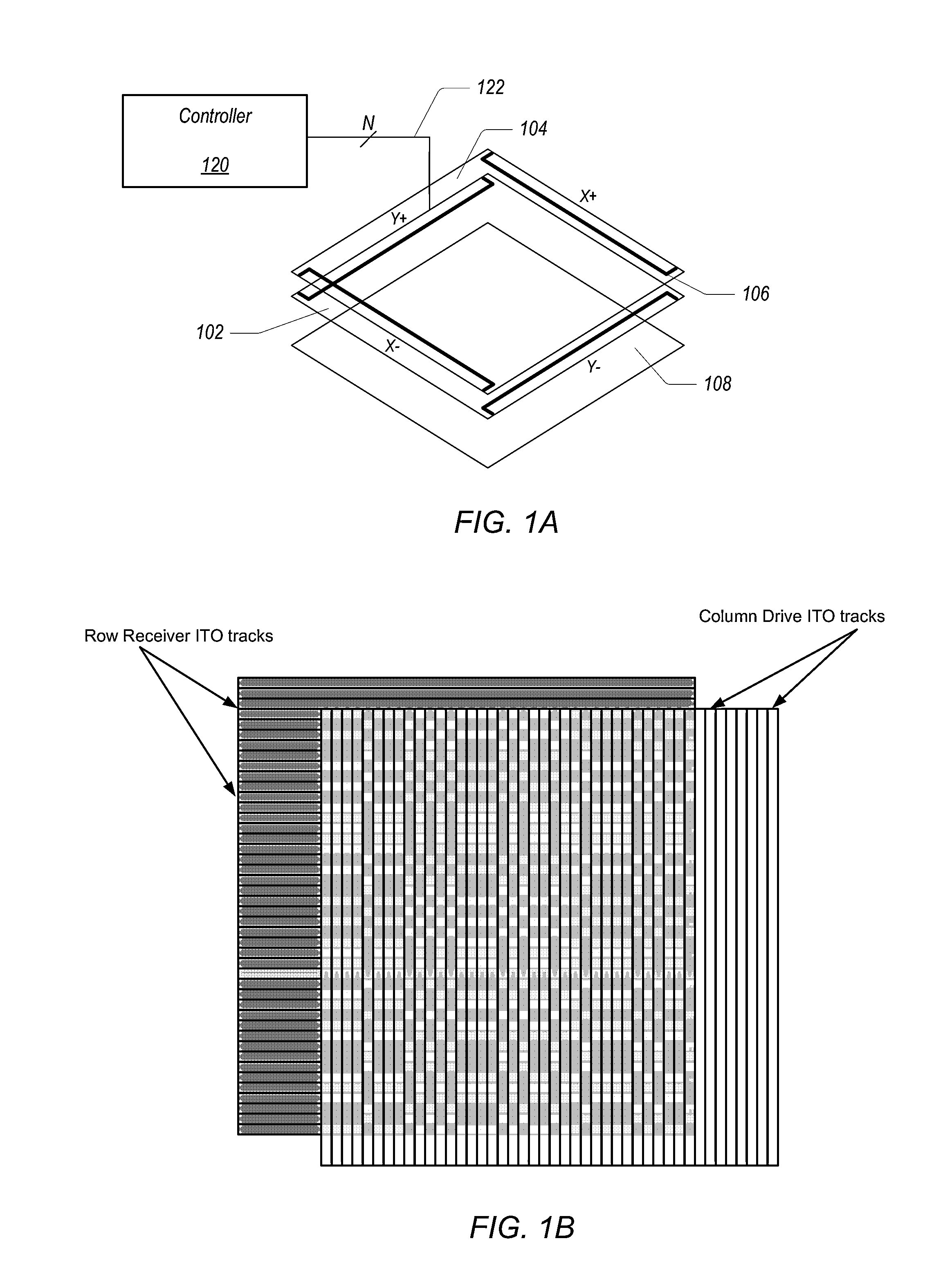 Resistive touch panel with improved termination