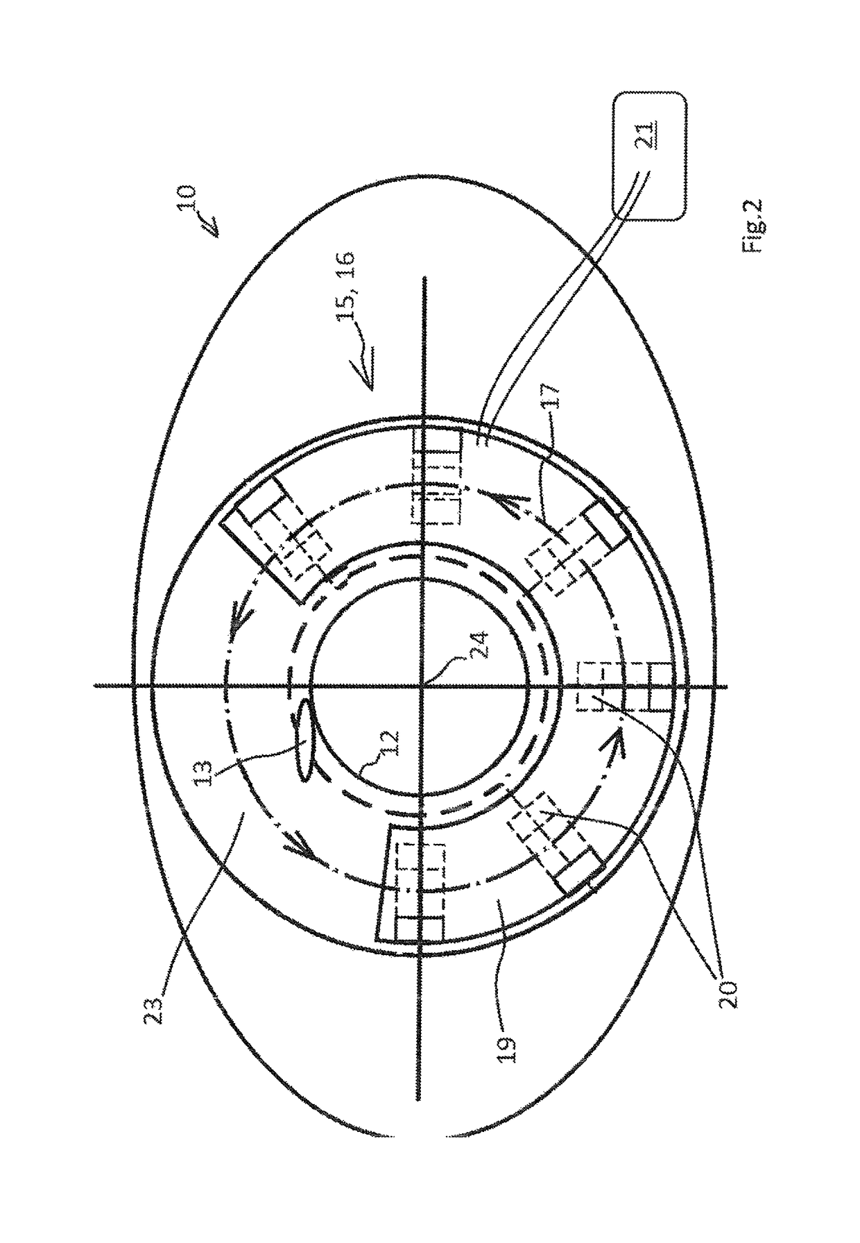 Device for producing cuts or perforations on an eye