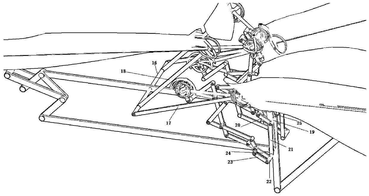 Bionic flapping wing aircraft based on difference frequency and offset amplitude