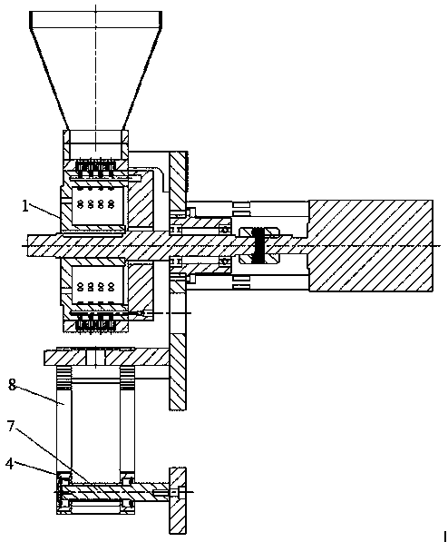 Continuous blanking device for manufacturing medicine powder packages
