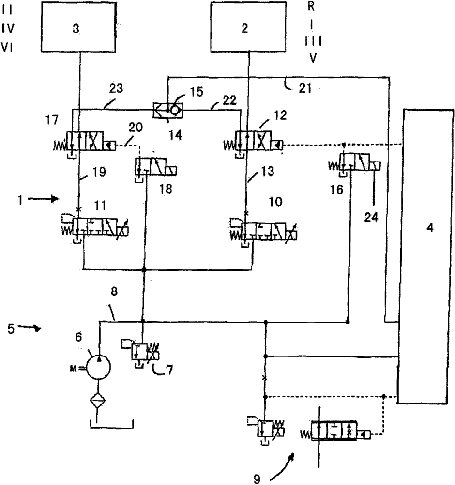 Method for operating automated dual clutch transmission in motor vehicle, involves setting starting value for pressure in starting phase, where starting value is smaller than transmission minimal value