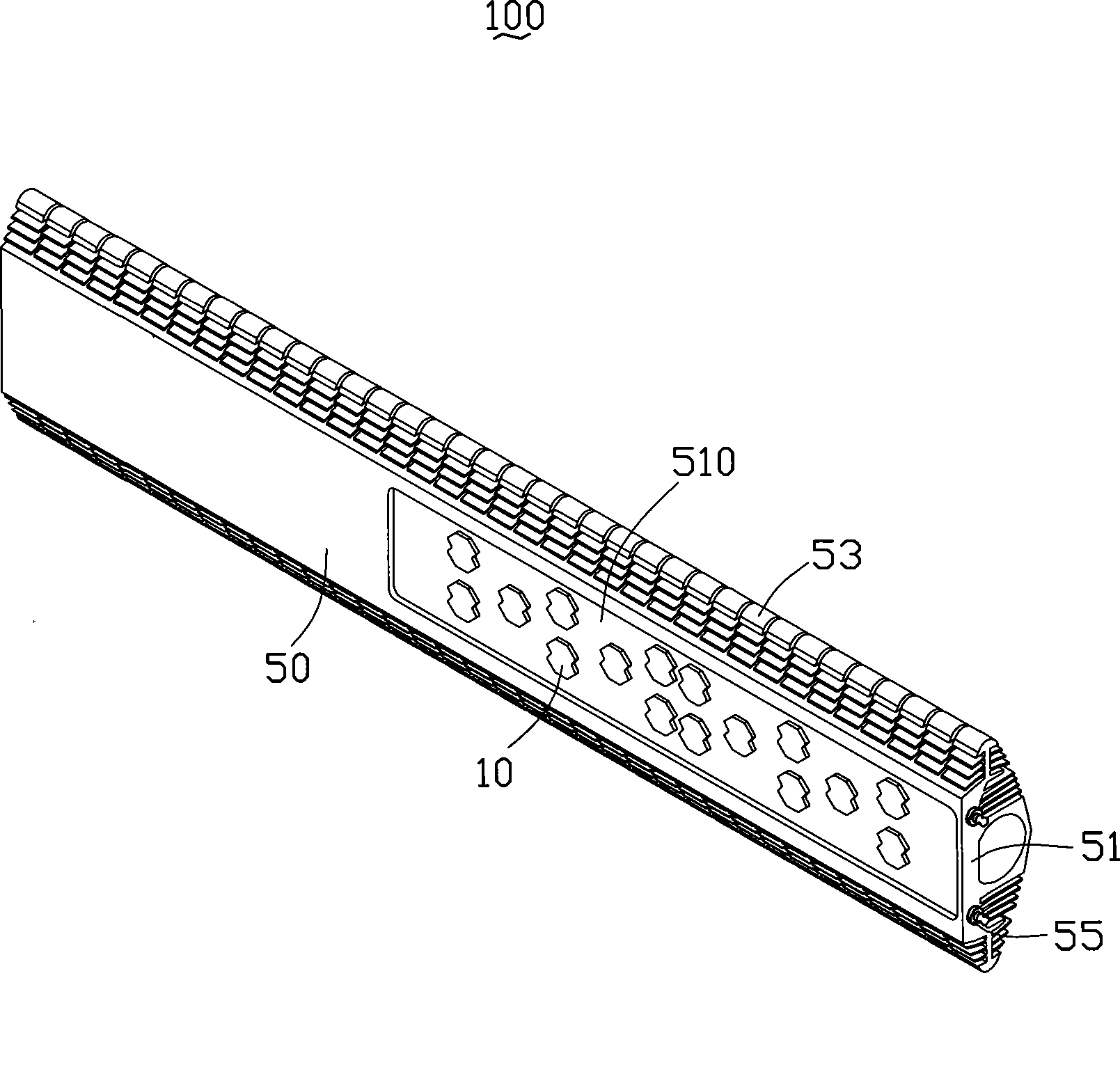 Heat radiating device for LED and manufacturing method therefor