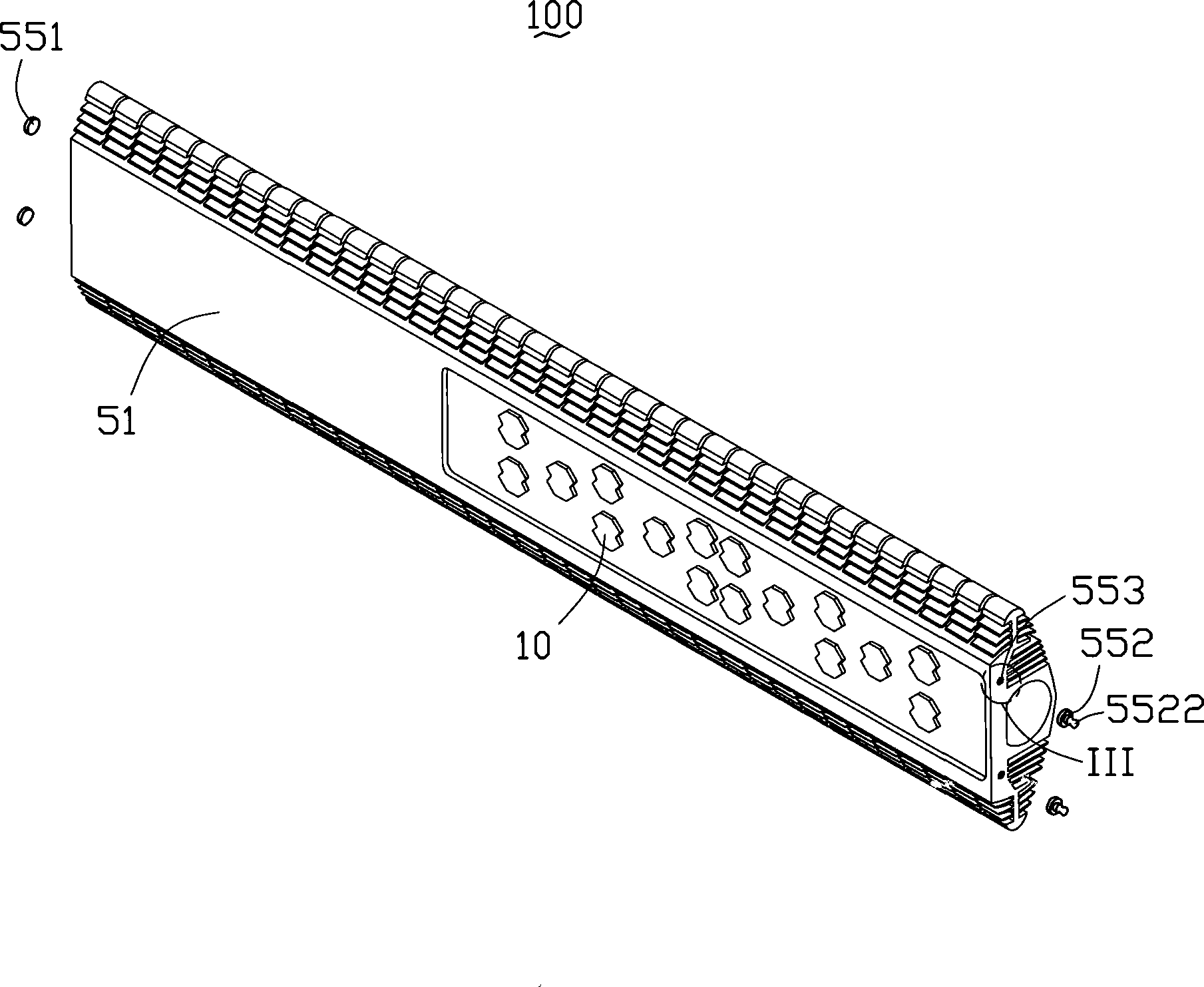 Heat radiating device for LED and manufacturing method therefor