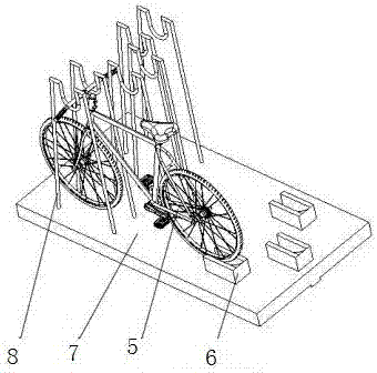 Shared bicycle transport device
