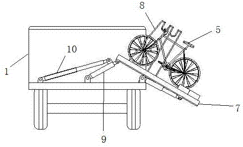 Shared bicycle transport device