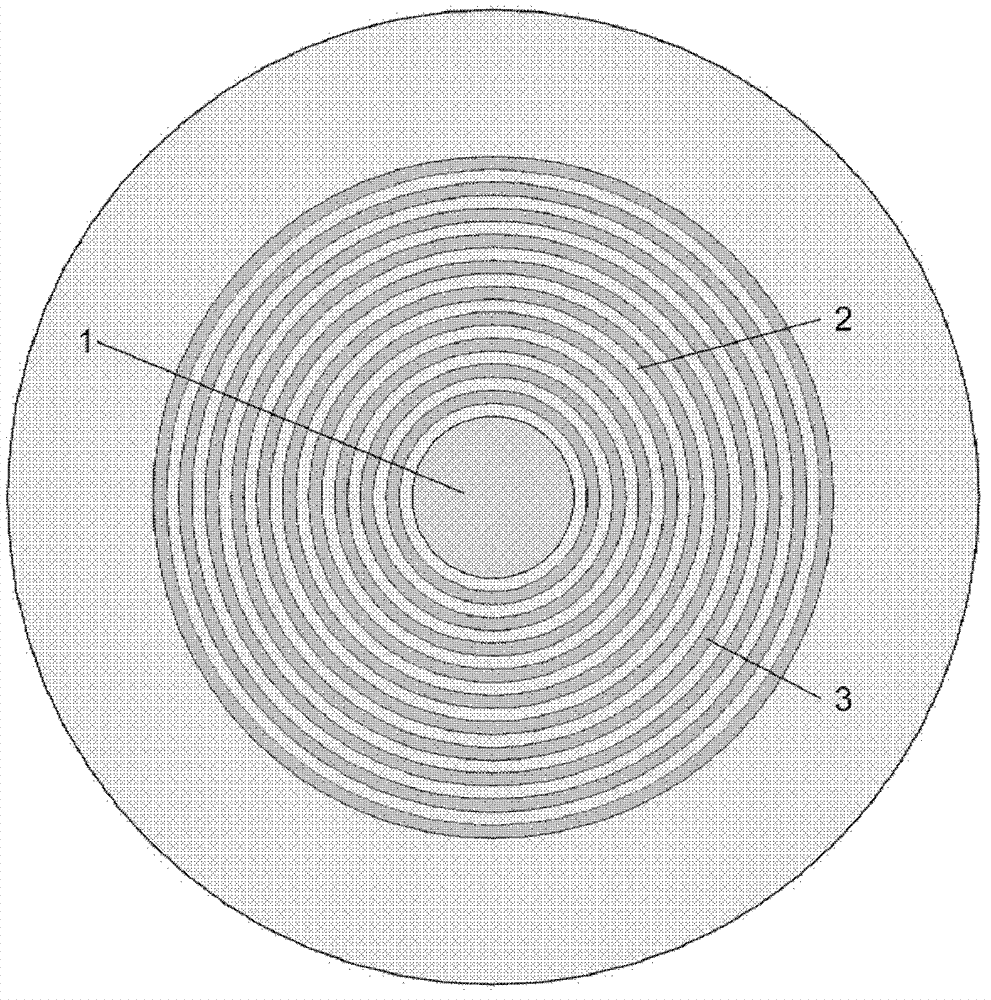 Single crystal fiber with Bragg structure cladding and manufacturing method thereof