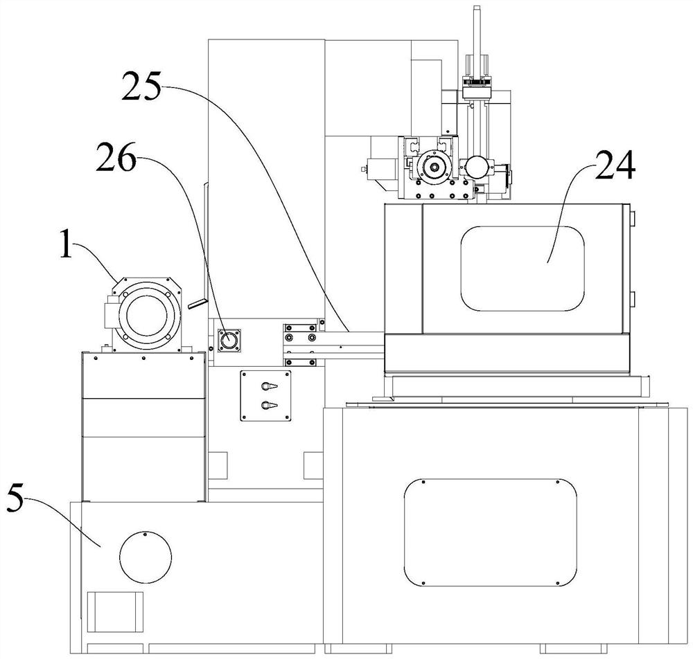 Medium-speed wire cutting machine capable of fast threading