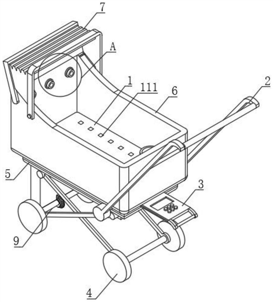 Baby carriage with cold-proof and heat preservation functions