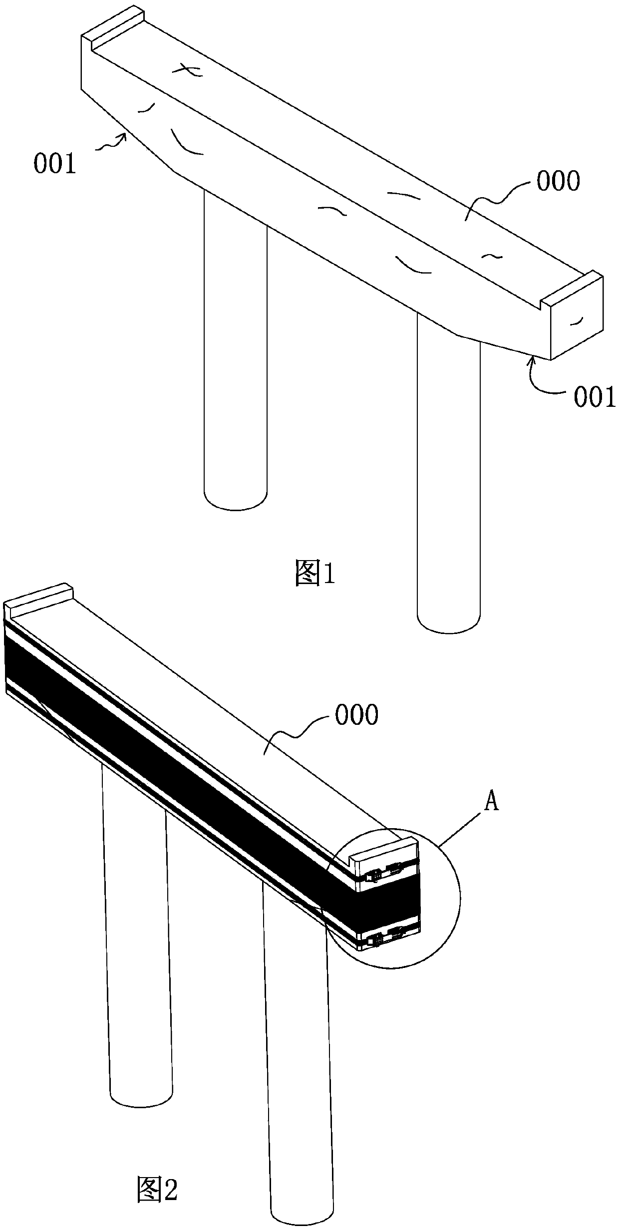 Method for reinforcing capping beam by using carbon fiber and reinforcing structure