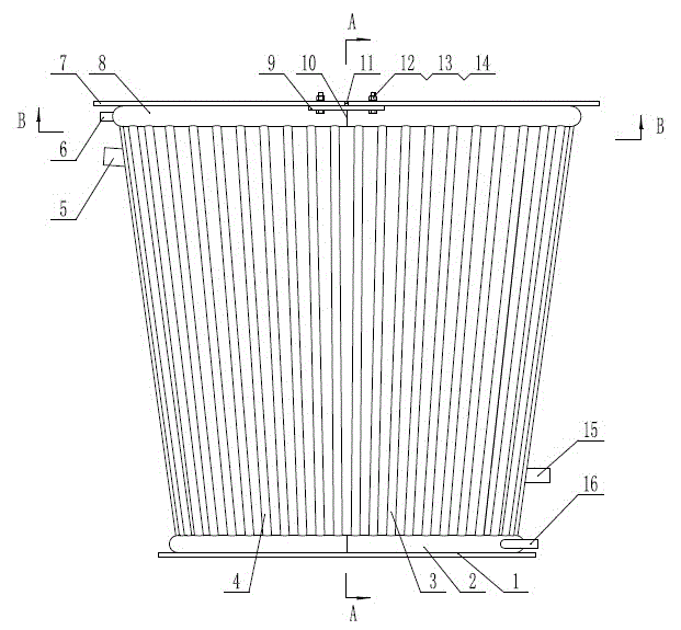 Heat exchanger structure capable of prolonging service life of calcined coke heat exchanger