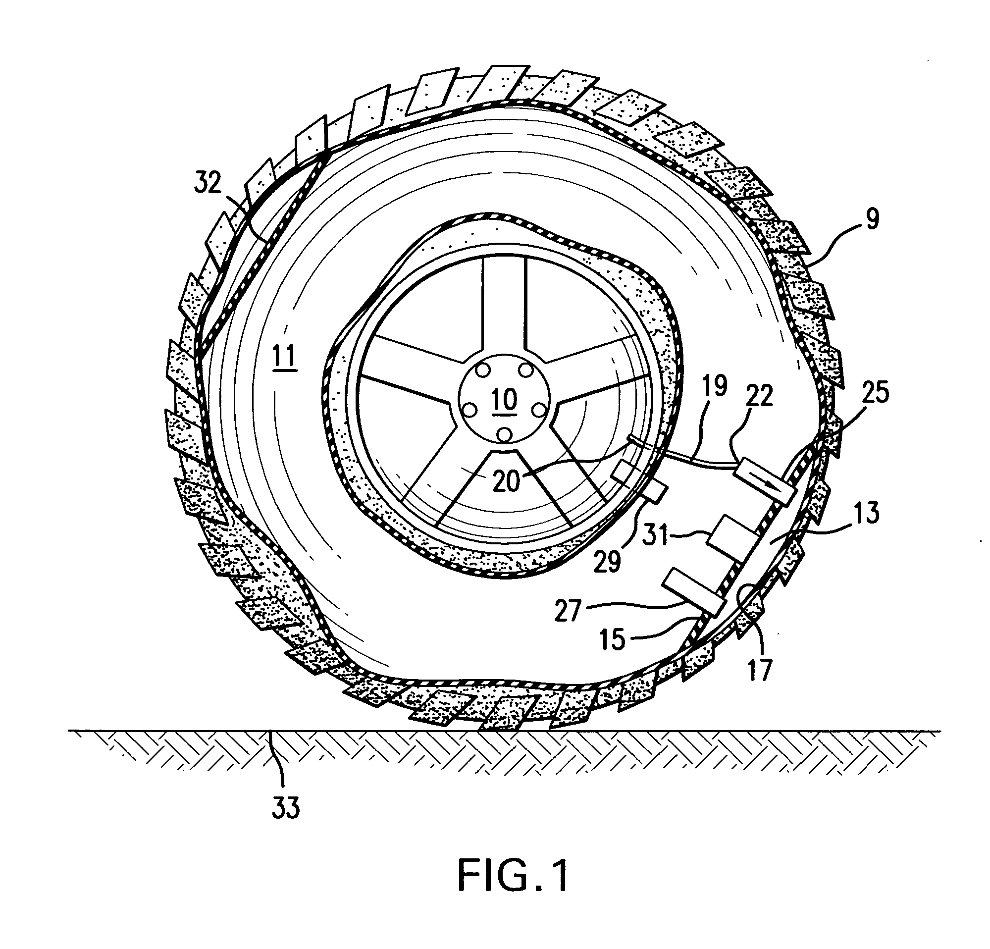Integral pressure regulation system for tires and other vessels containing compressible fluids