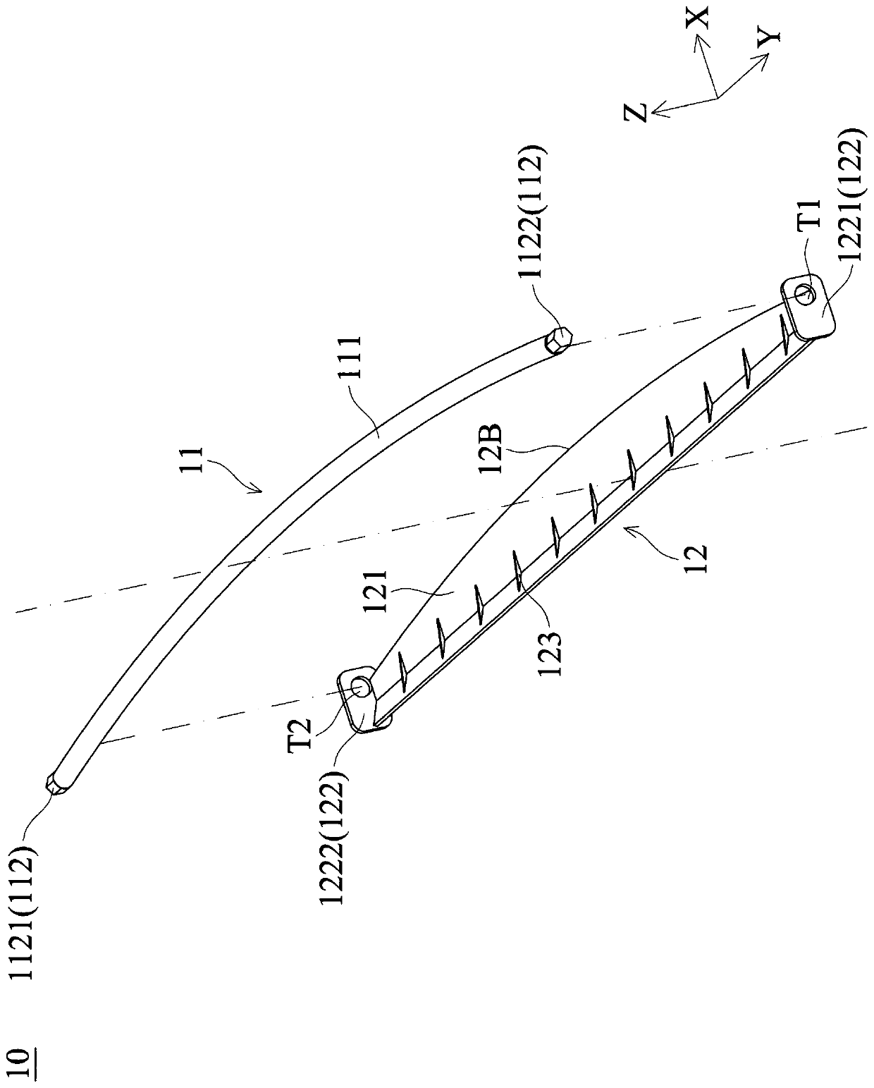 Optical film processing equipment and liquid guiding device thereof