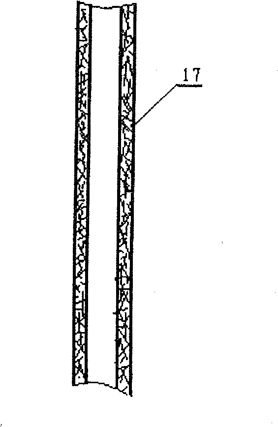 City rainwater osmotic sewerage installation