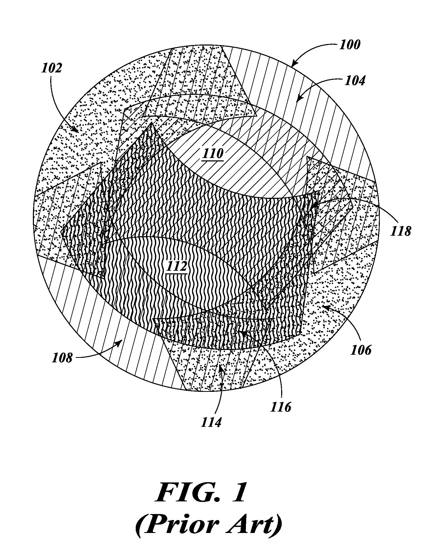 Projection system with image blending lenses