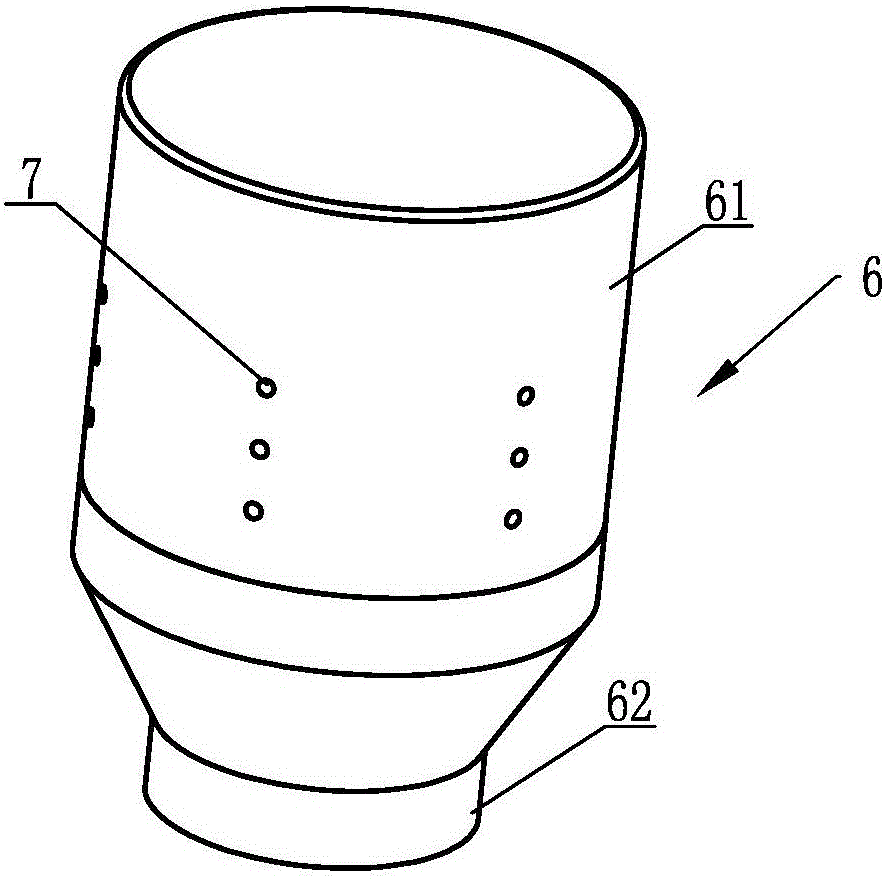 Colliding condensation type oil-gas separator for natural gas engine