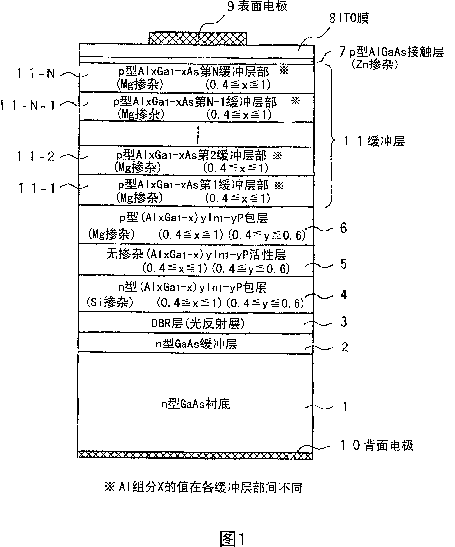 Semiconductor light-emitting device with transparent conductive film