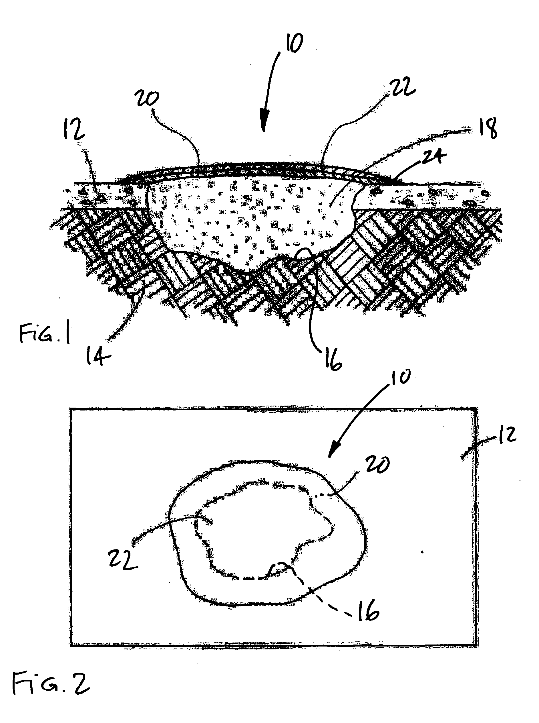 Method for repairing holes in pavement