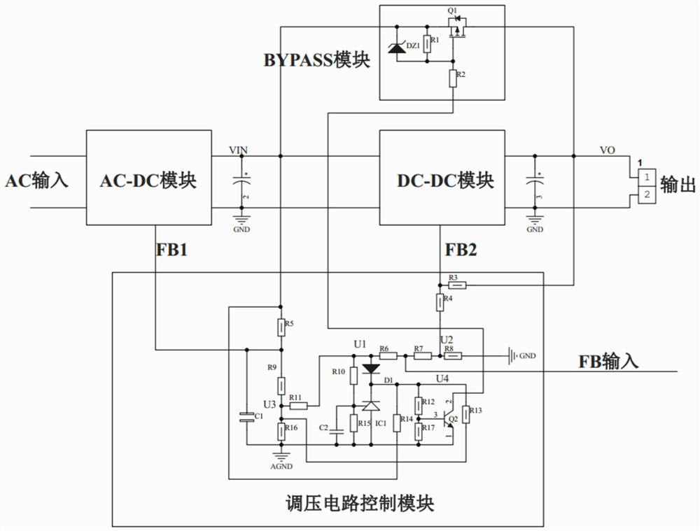 A series power expansion circuit and method