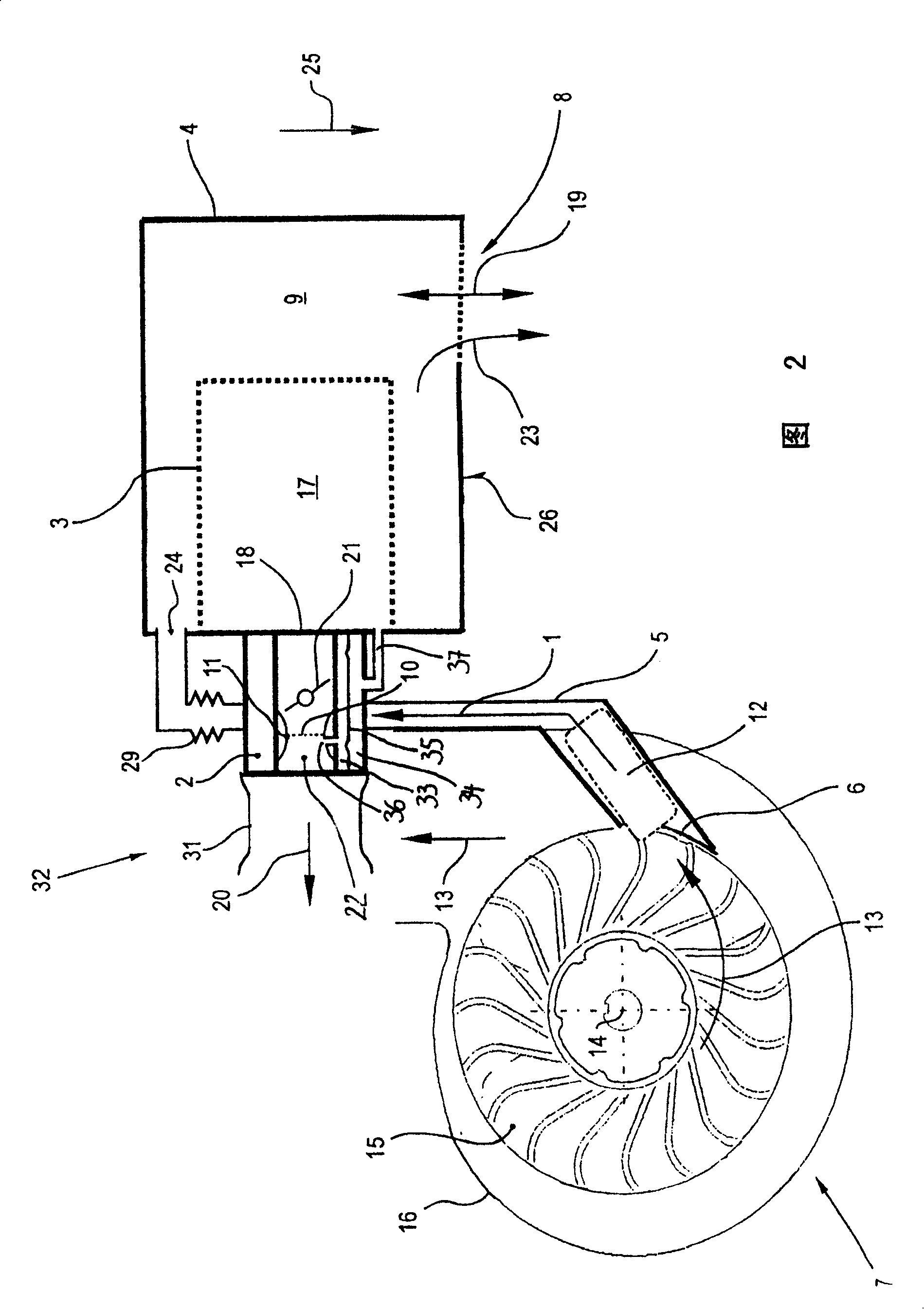 Intake system for internal-combustion engine of hand-hold work tool