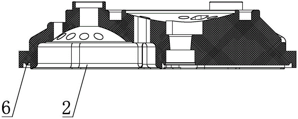 Reinforced sealing structure for working water cavity of reverse osmosis booster pump