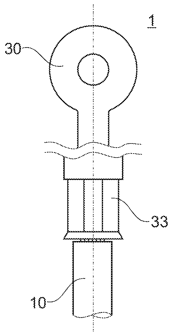 Crimp connection system for electrical cables comprising a fastening sleeve
