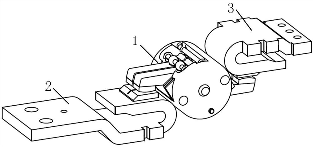 A rotary multi-finger contact structure