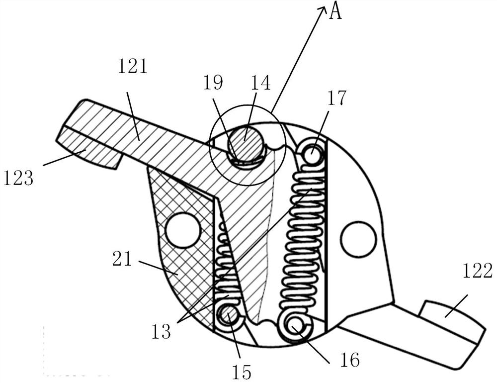 A rotary multi-finger contact structure