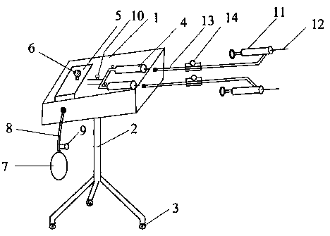 Novel tumor puncture injection treatment device