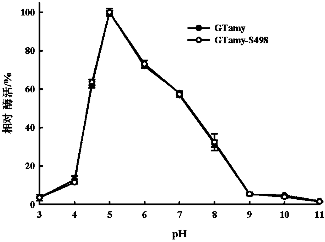 Thermophilic acidic raw starch alpha-amylase mutant capable of improving cornstarch degradation capability as well as preparation method and application thereof
