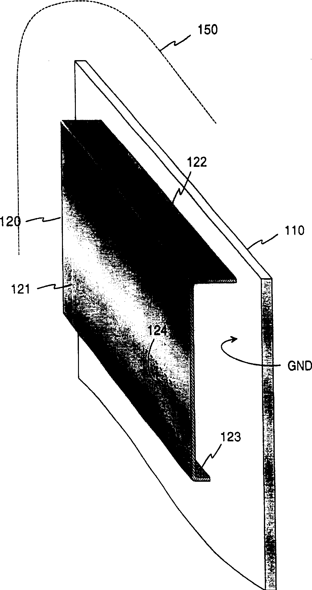 Built-in antenna mfg. method and antenna and radio device with built-in antenna